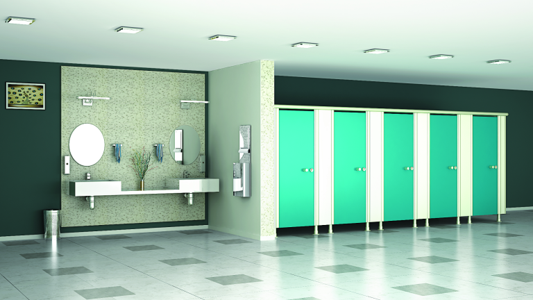 benefits of smart restroom cubicle designs by Greenlam Industries