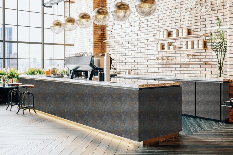 Wood and stone effect kitchen laminates for a natural aesthetic by Greenlam Industries