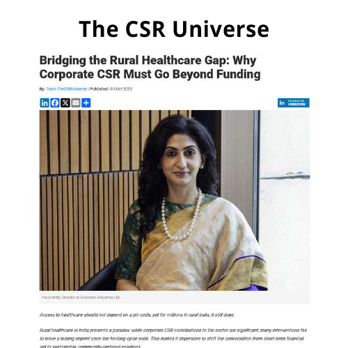 Bridging the Rural Healthcare Gap: Why Corporate CSR Must Go Beyond Funding